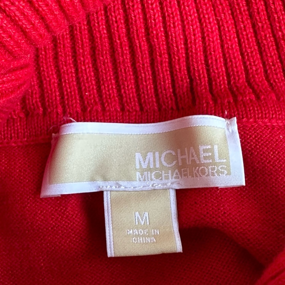 Michael MichaelKors Red Turtle neck sweater Size M - Picture 12 of 16